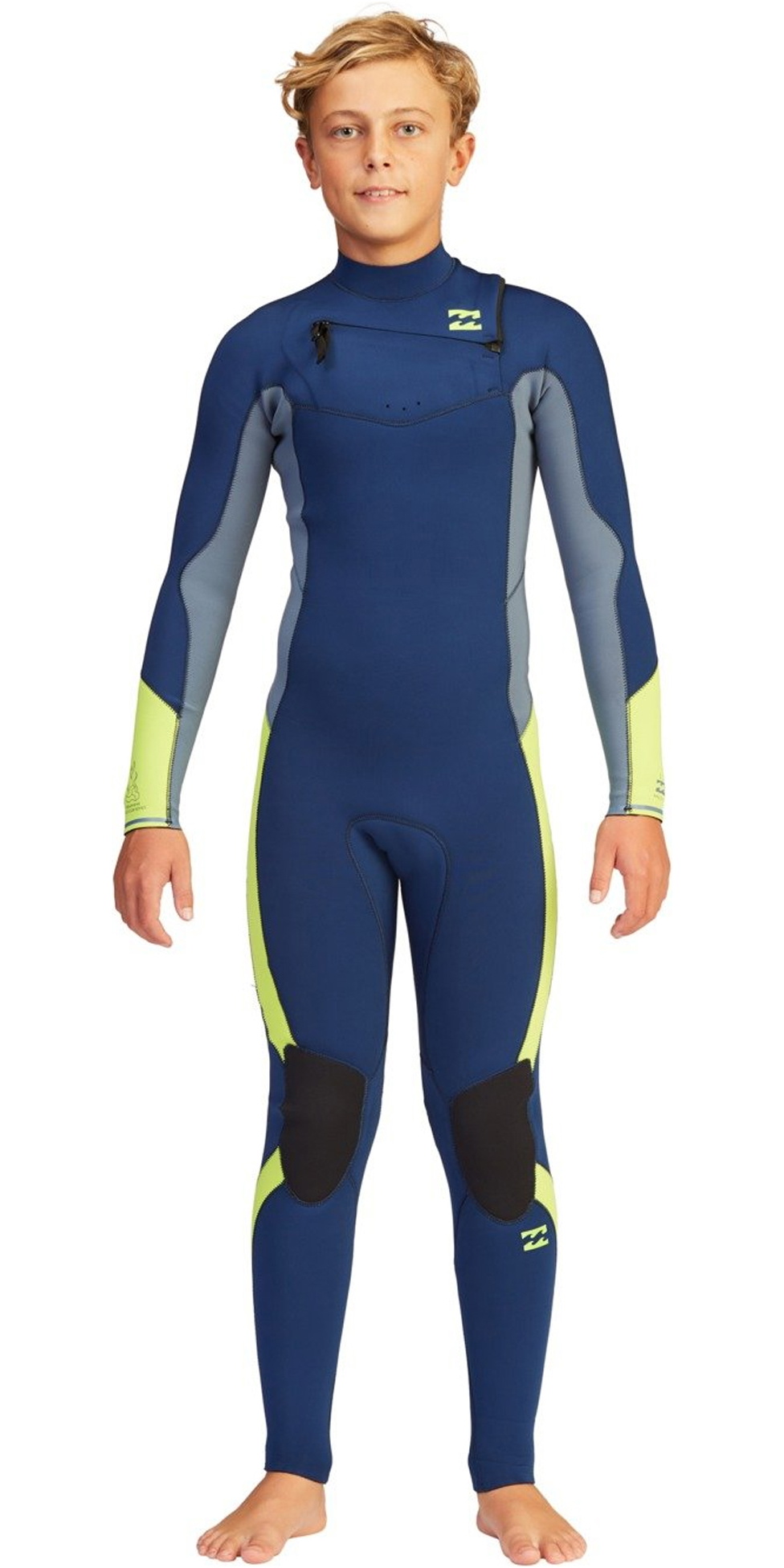 2021 Billabong Junior Absolute 3/2mm Chest Zip GBS Wetsuit Z43B13